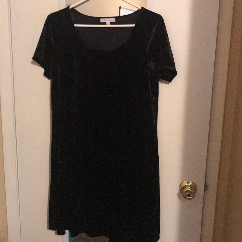 Velvet black dress
